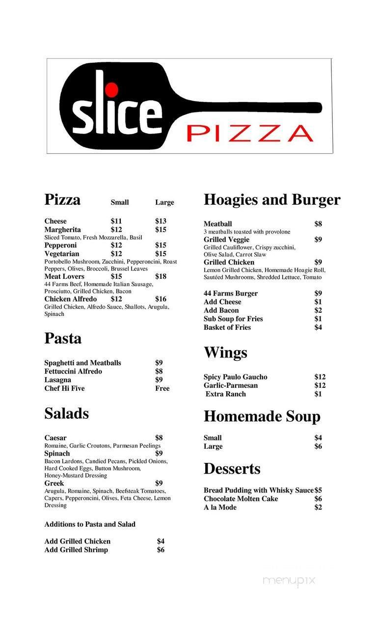 Menu page 1
