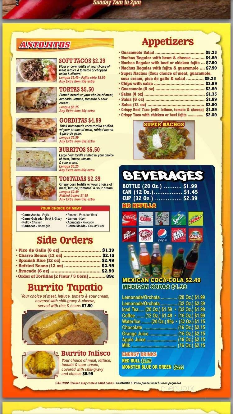 Menu page 2
