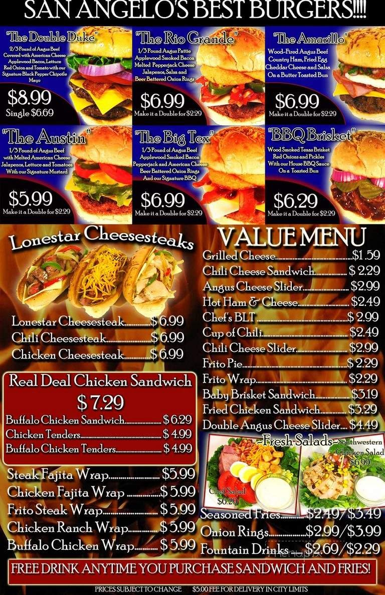 Menu page 1