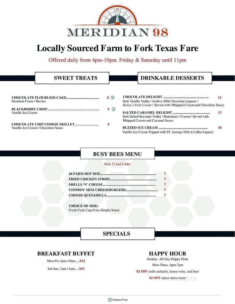 Menu page 1