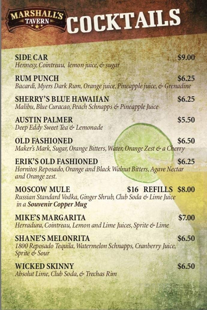 Menu page 2