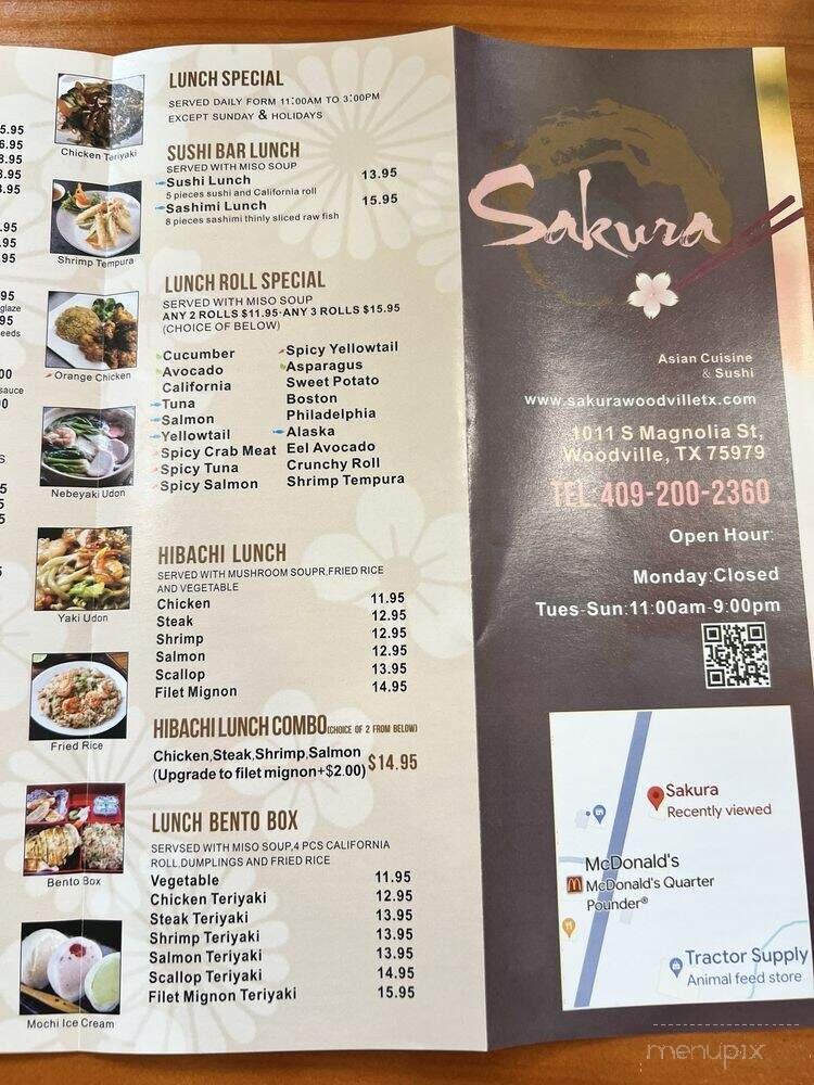 Menu page 1