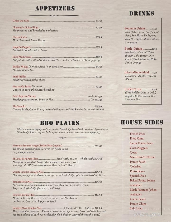 Menu page 1