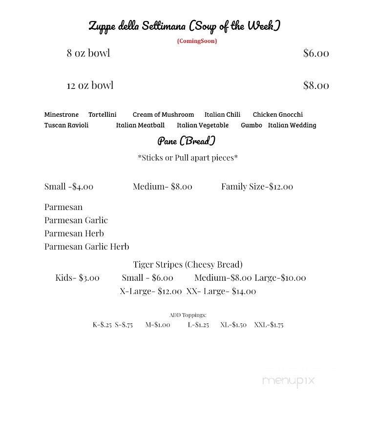 Menu page 2
