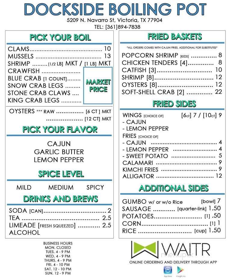 Menu page 1