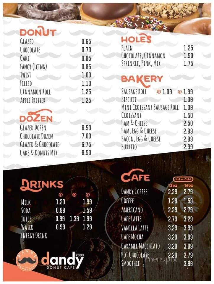 Menu page 1