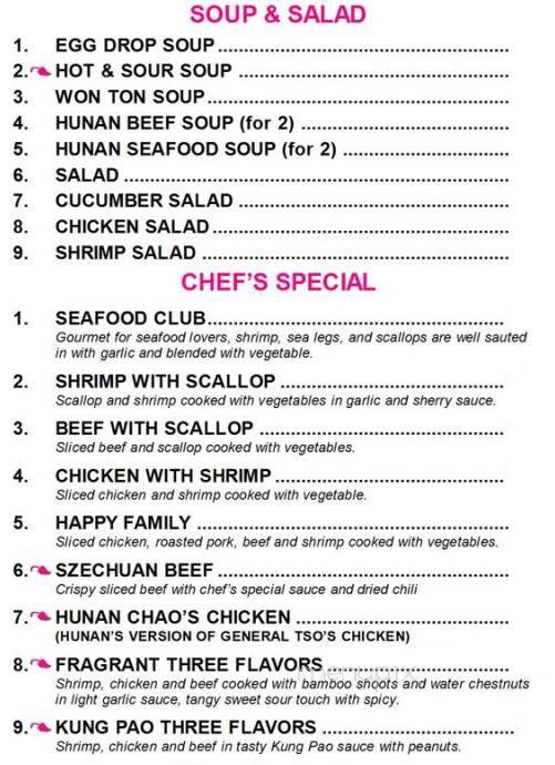 Menu page 2