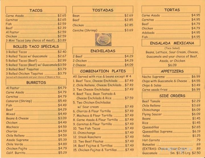 Menu page 2