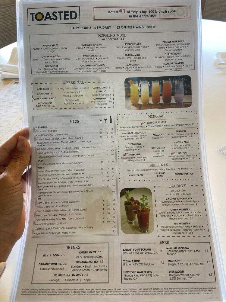 Menu page 1