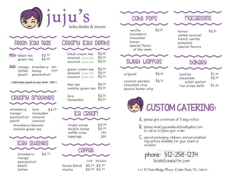 Menu page 1