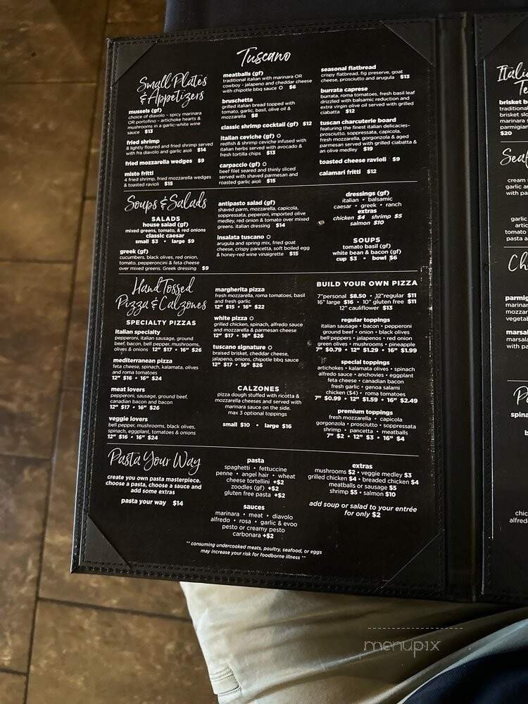 Menu page 1