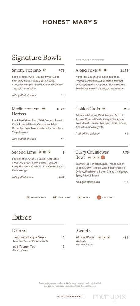Menu page 2