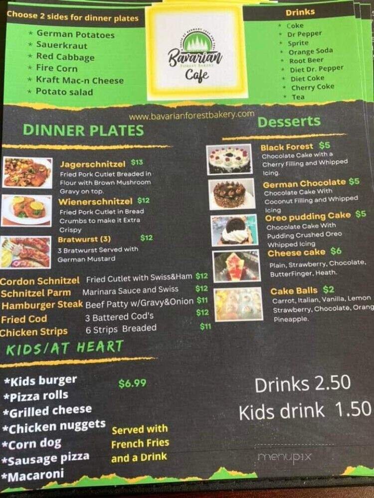 Menu page 1