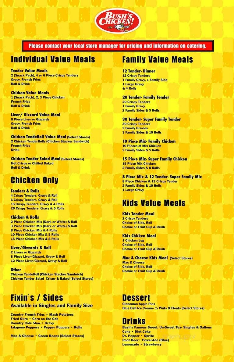 Menu page 1