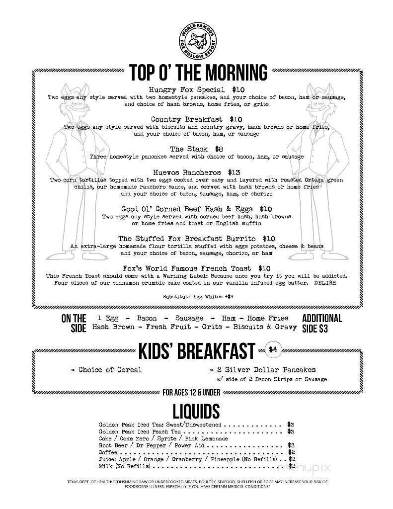 Menu page 1