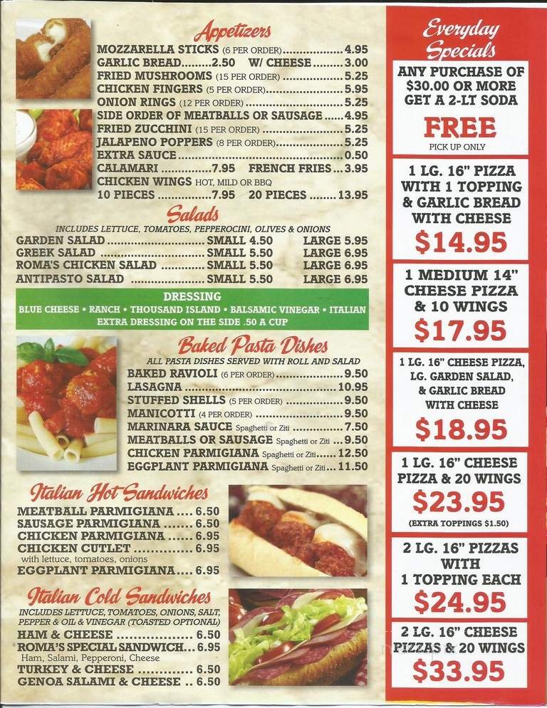 Menu page 2