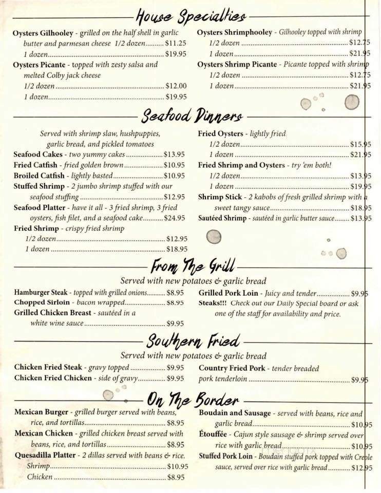 Menu page 2