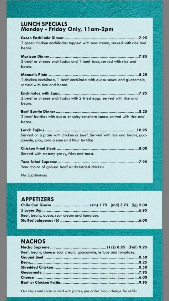 Menu page 2