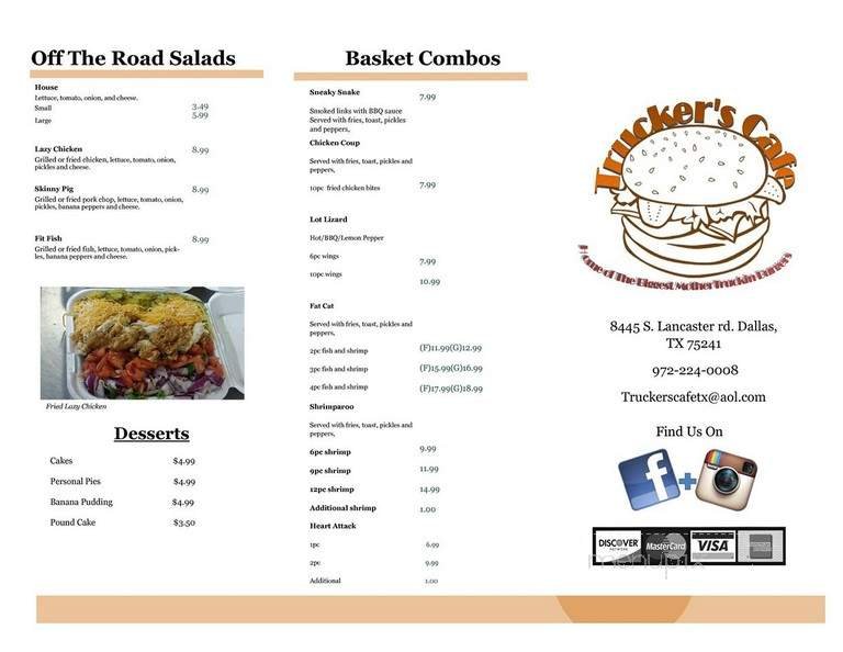 Menu page 1