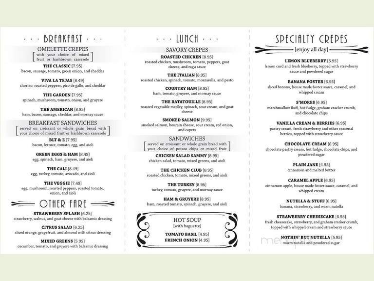 Menu page 2