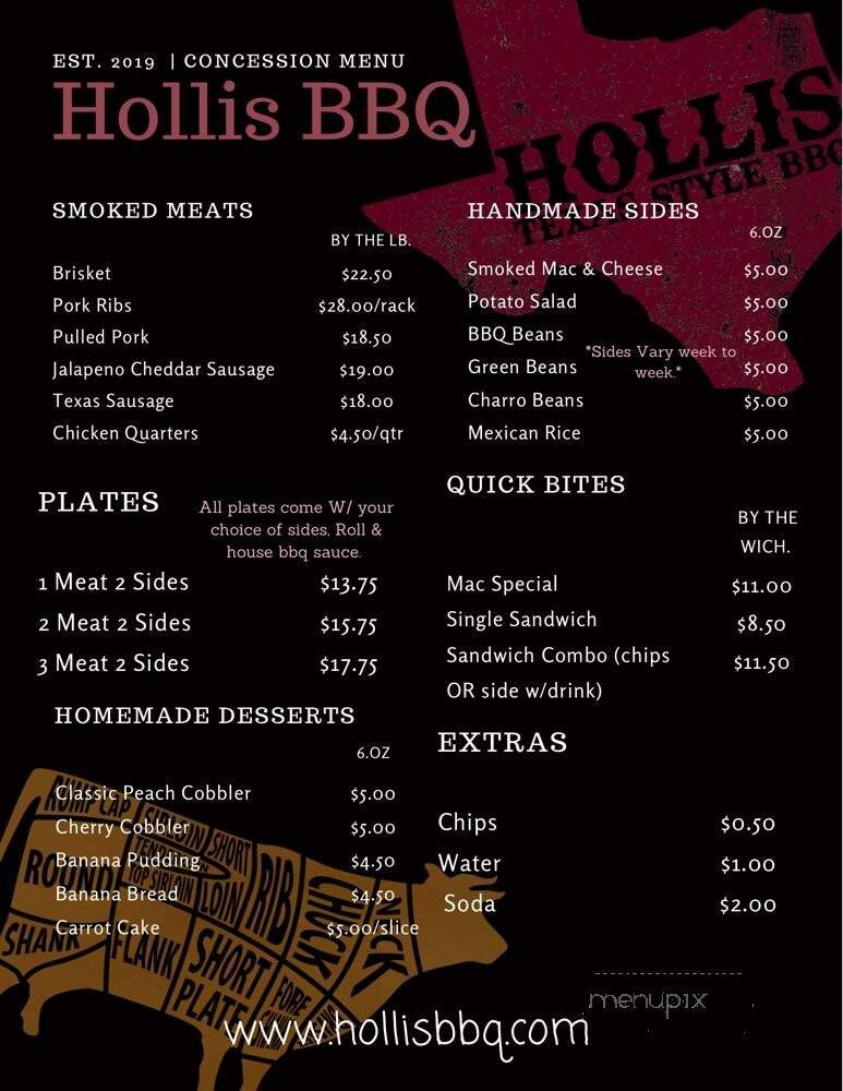 Menu page 1