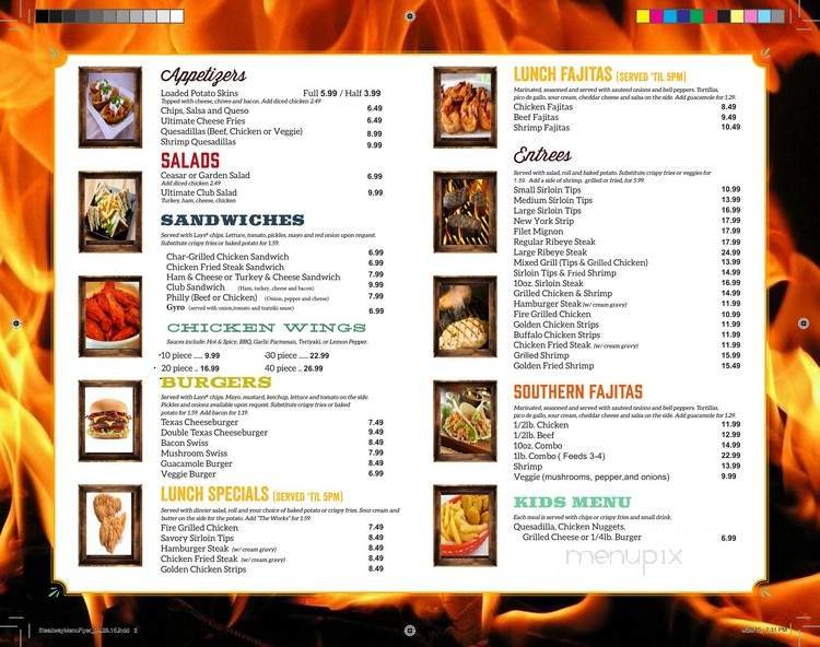 Menu page 1