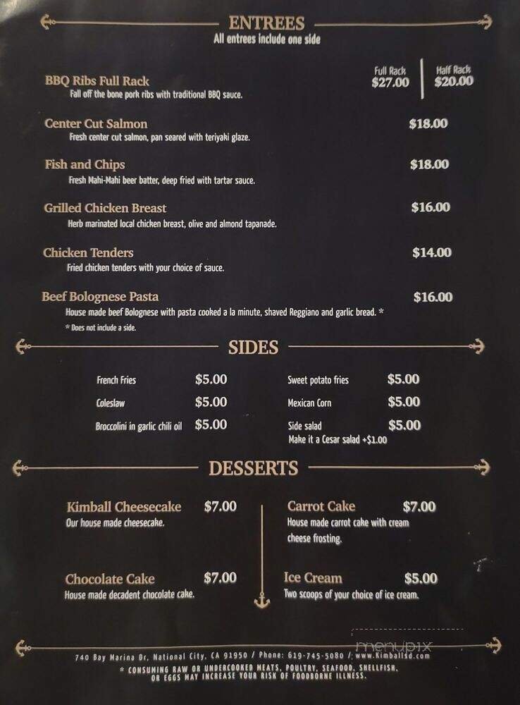 Menu page 8