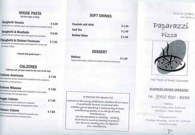 Menu page 2