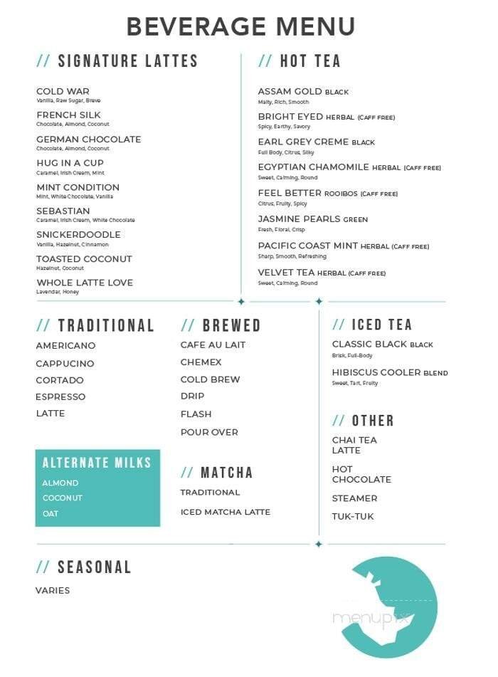 Menu page 1