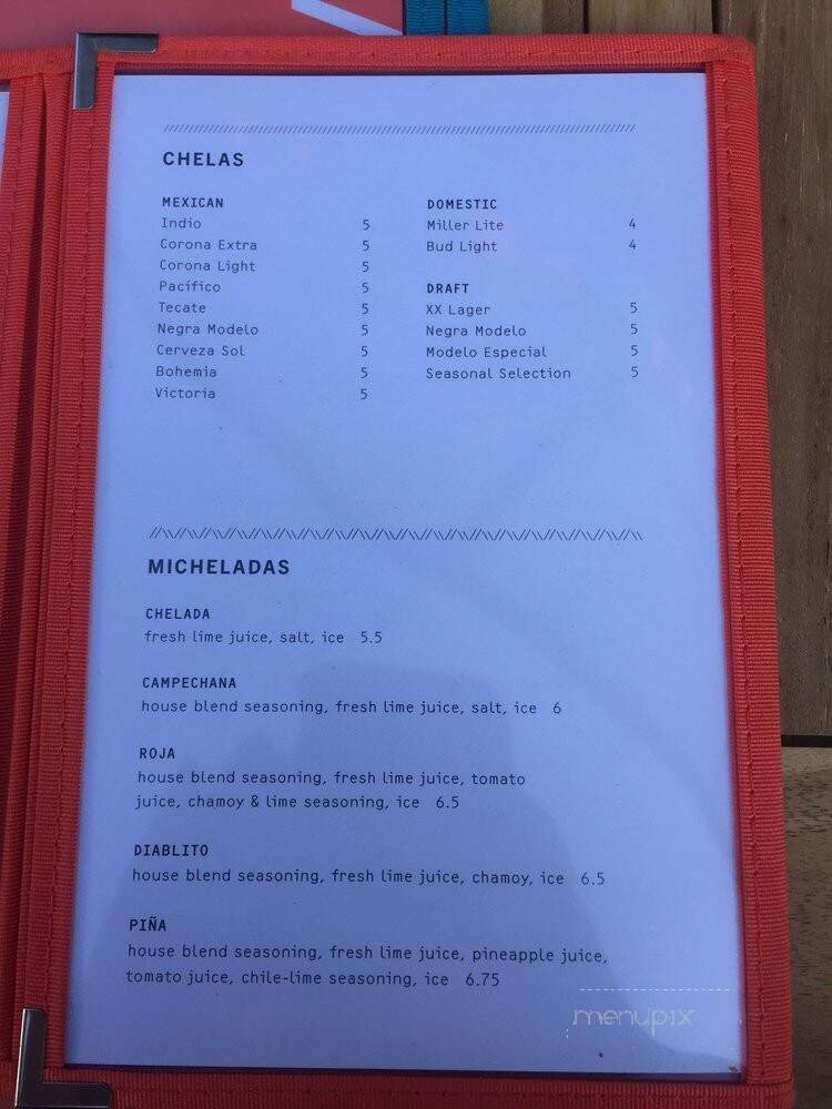 Menu page 1