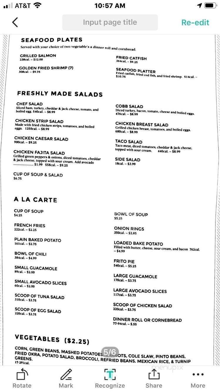 Menu page 2
