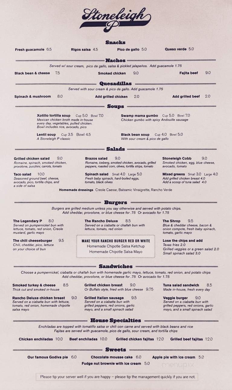 Menu page 2