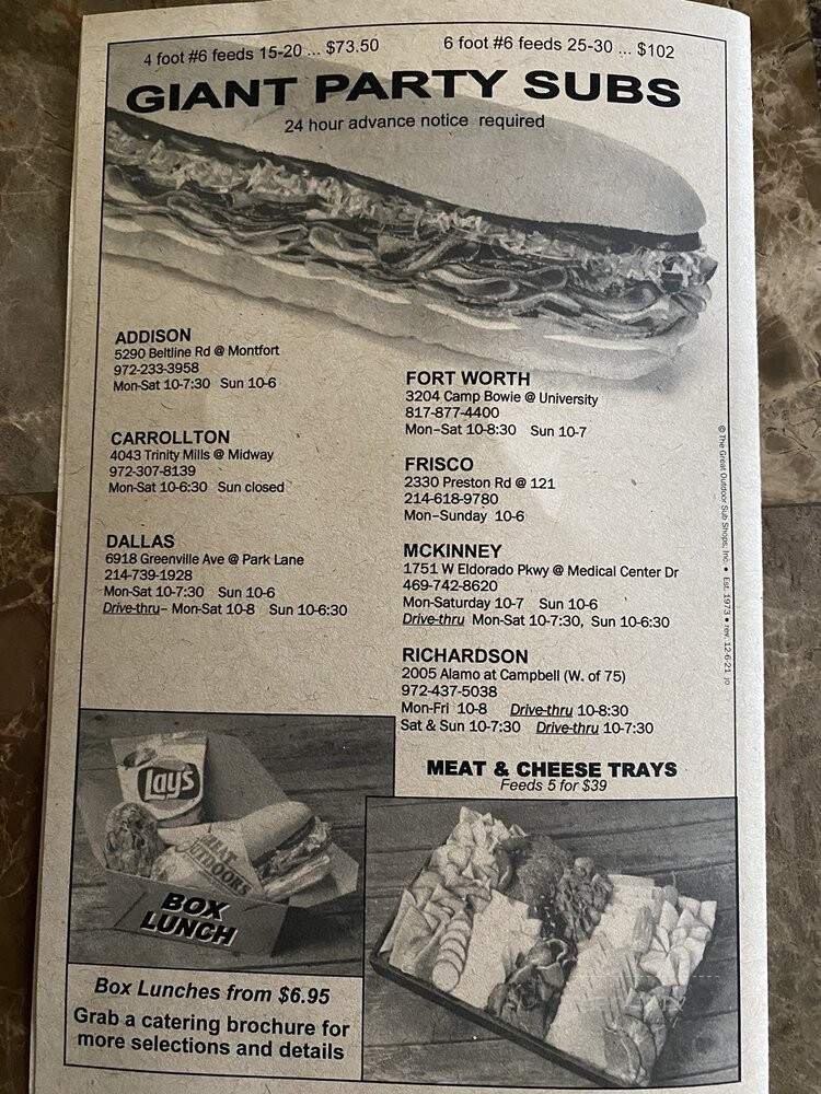 Menu page 2