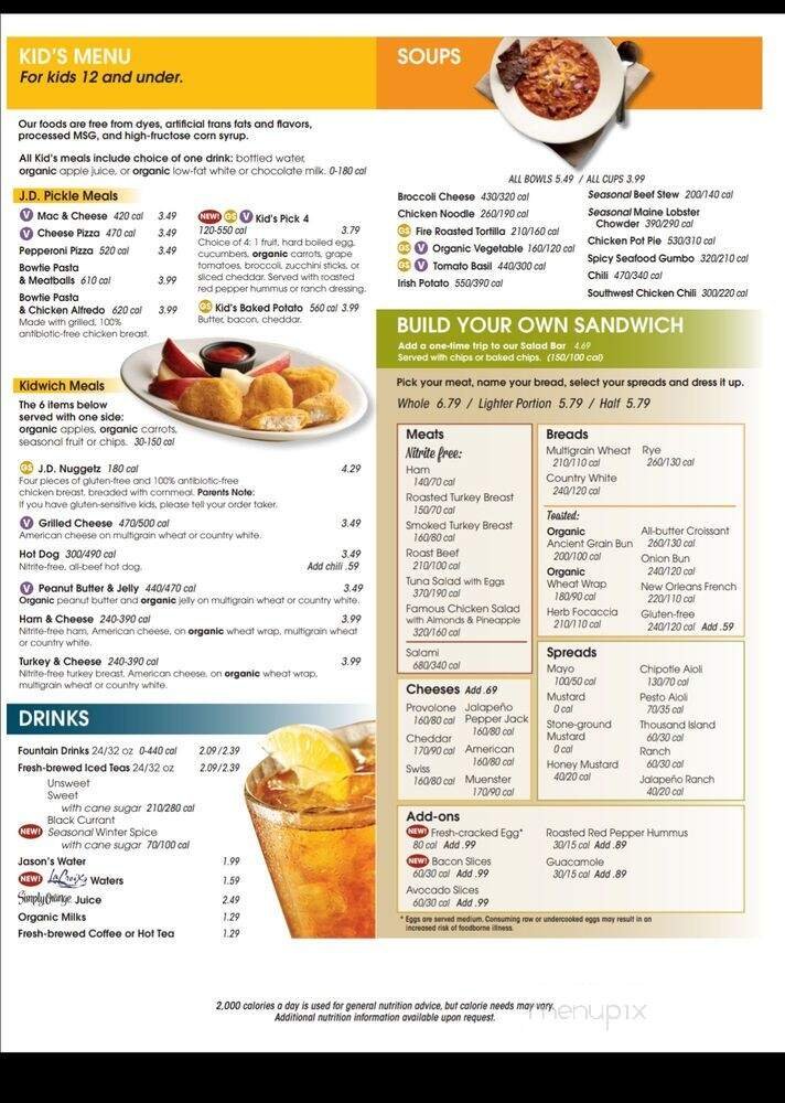 Menu page 1