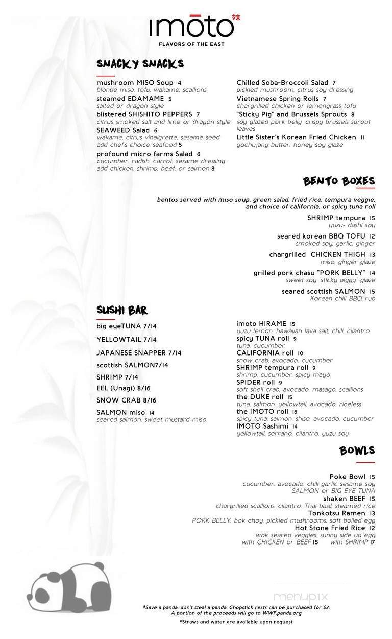 Menu page 2