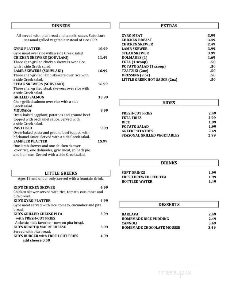 Menu page 2