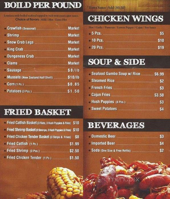 Menu page 1