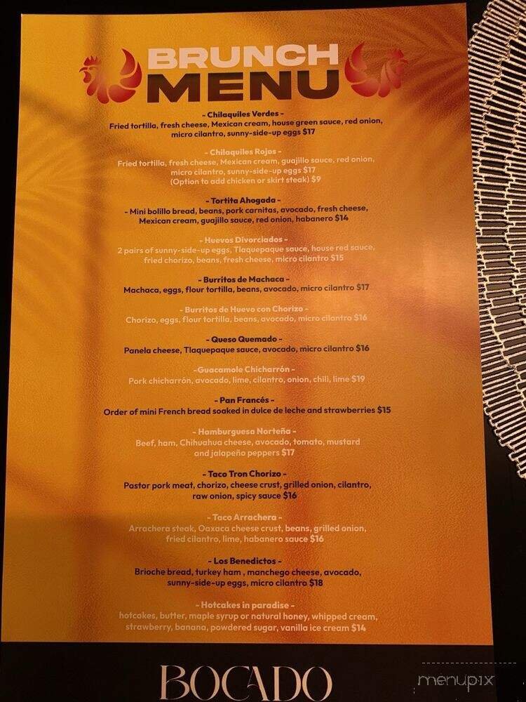 Menu page 1