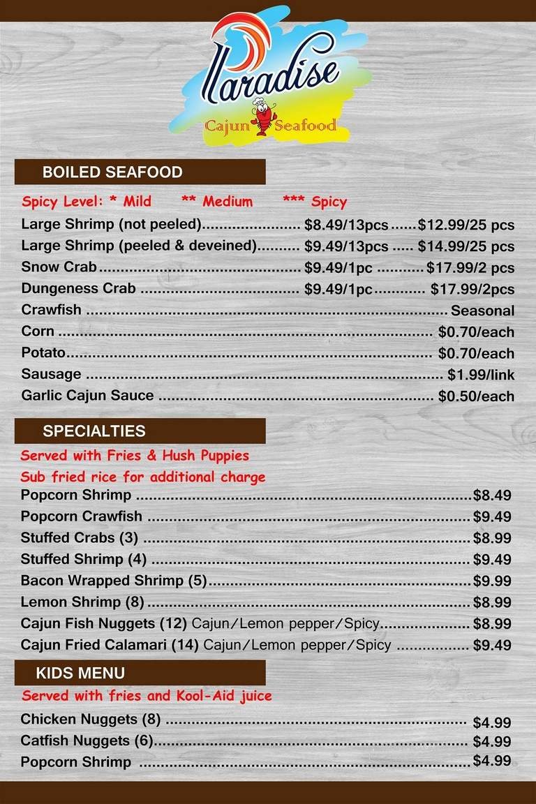 Menu page 2
