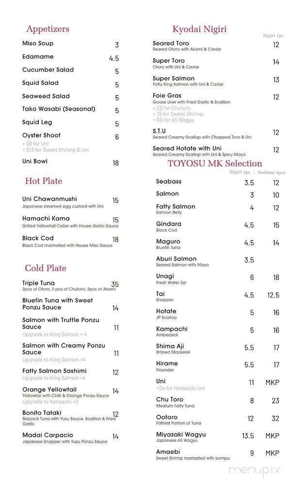 Menu page 2