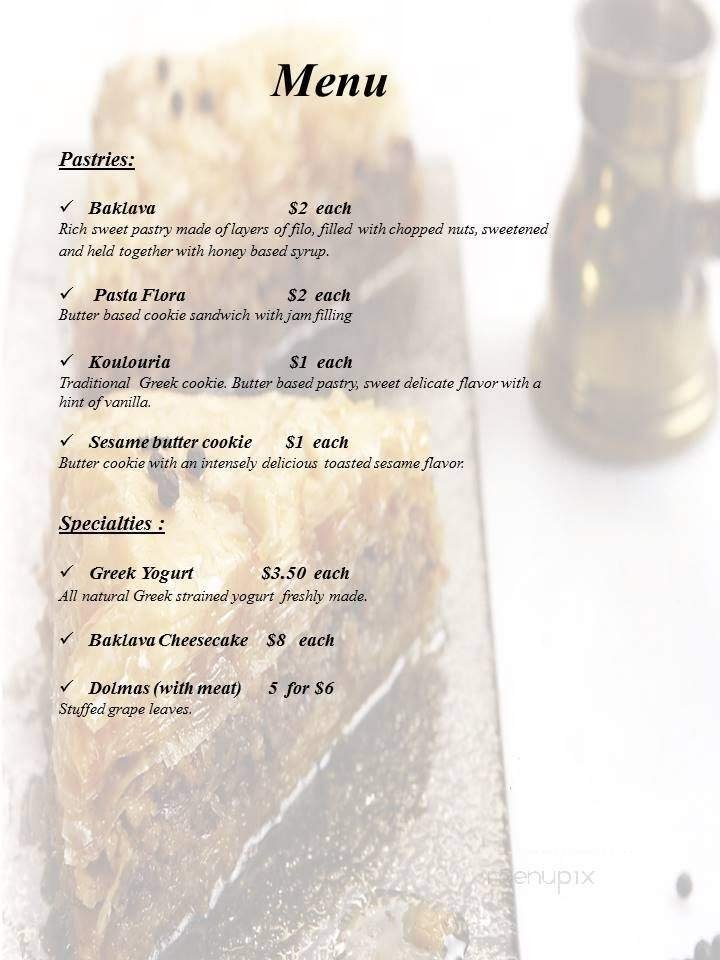 Menu page 1
