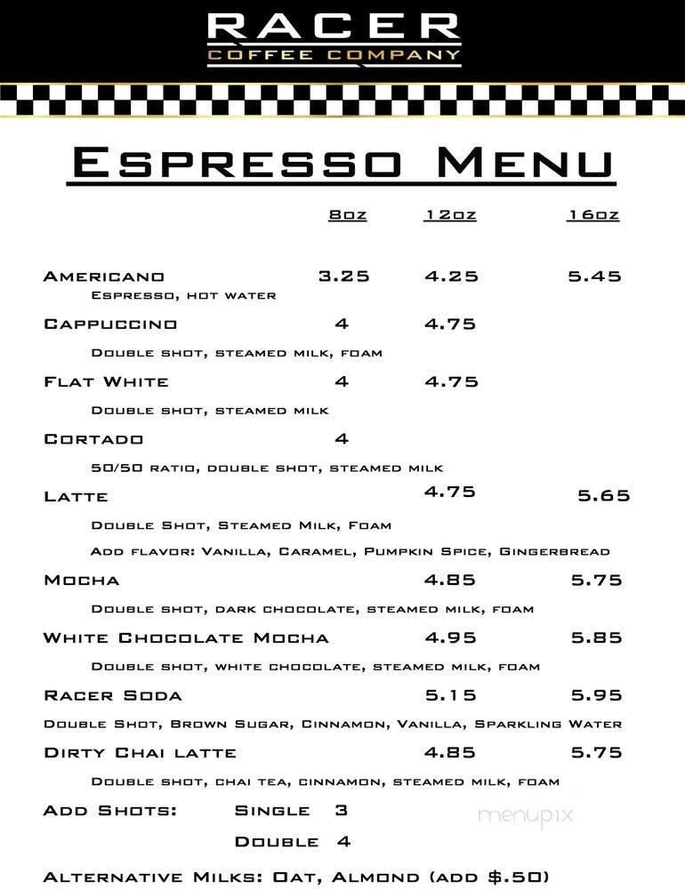 Menu page 1