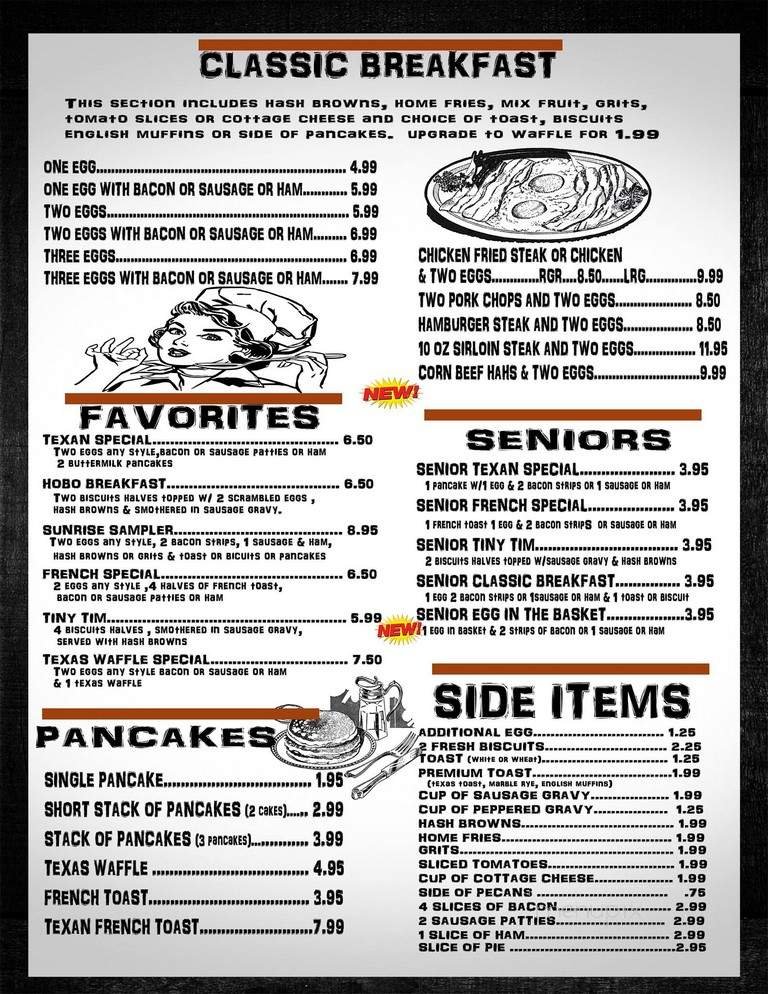 Menu page 1