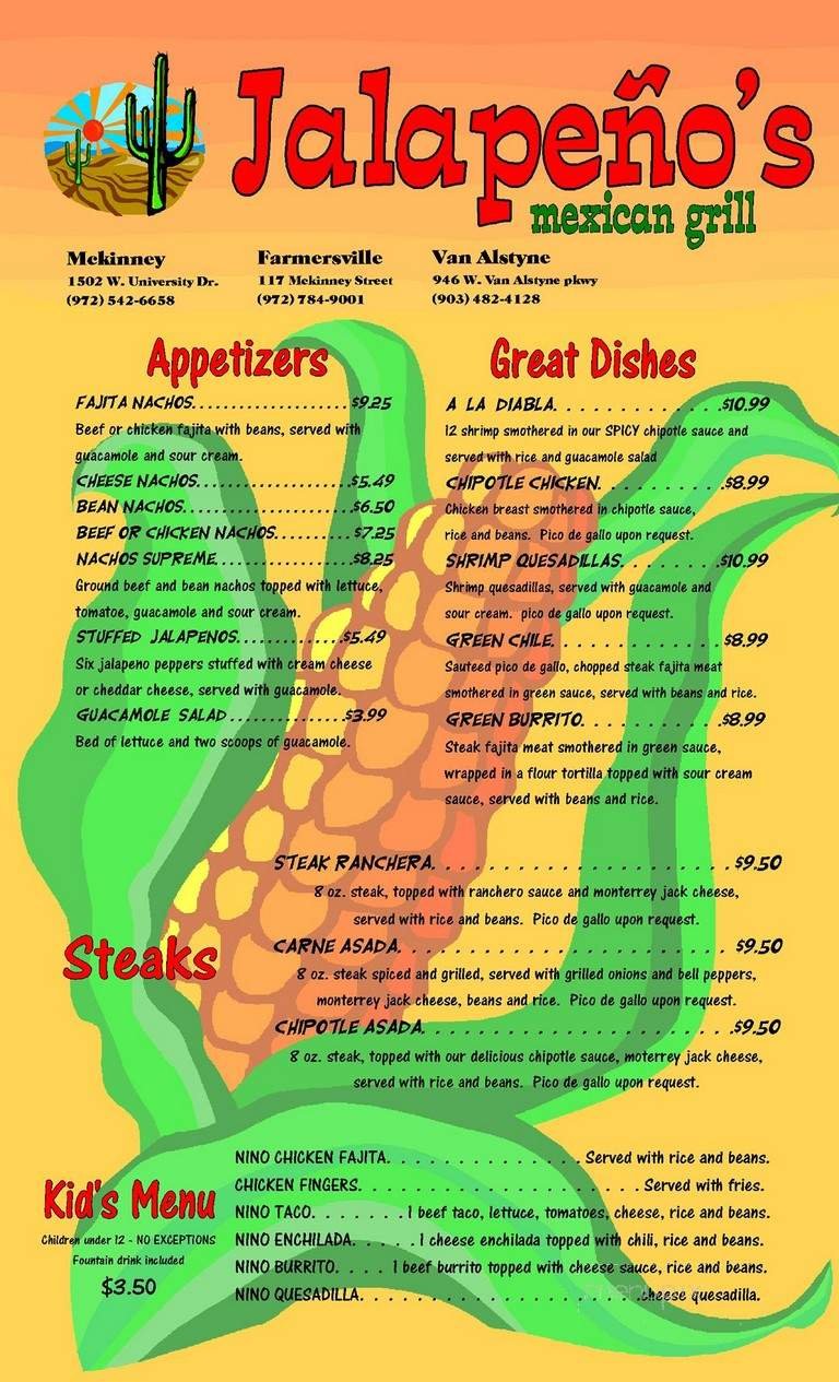 Menu page 2