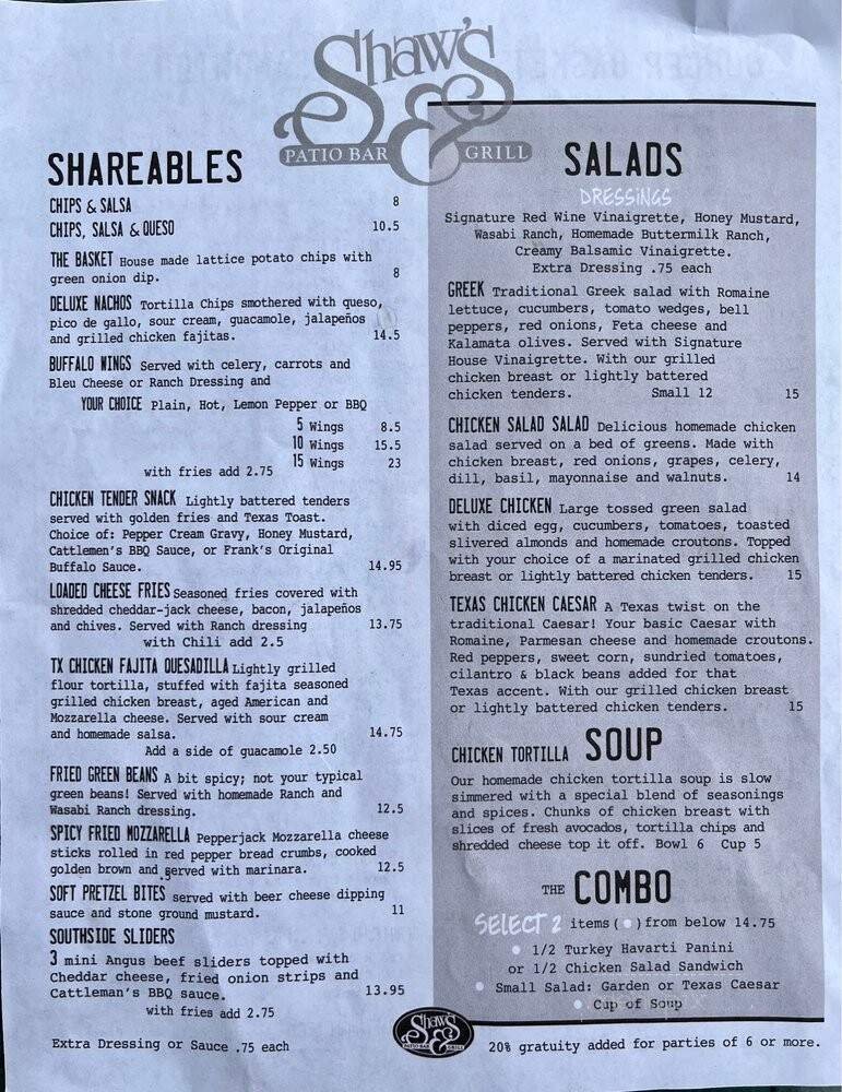 Menu page 2