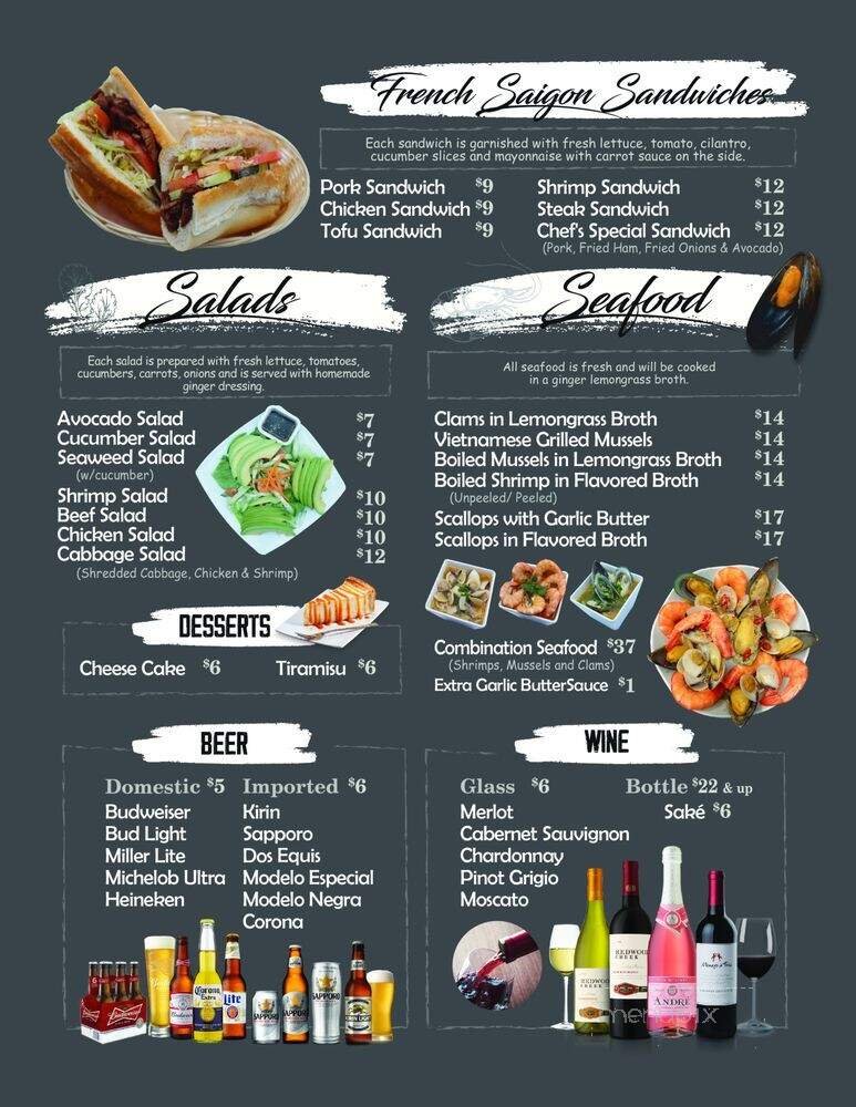 Menu page 1