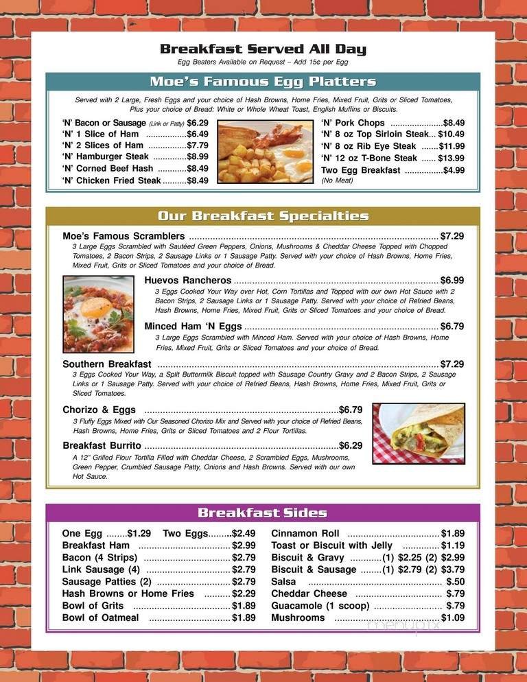 Menu page 1