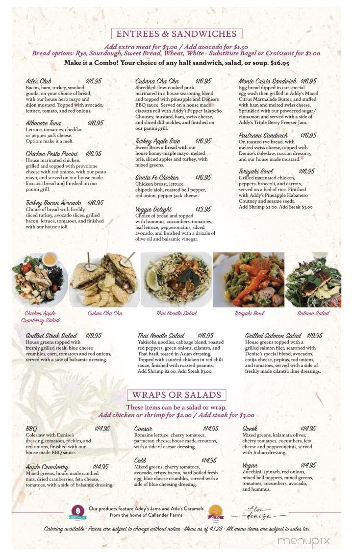 Menu page 2