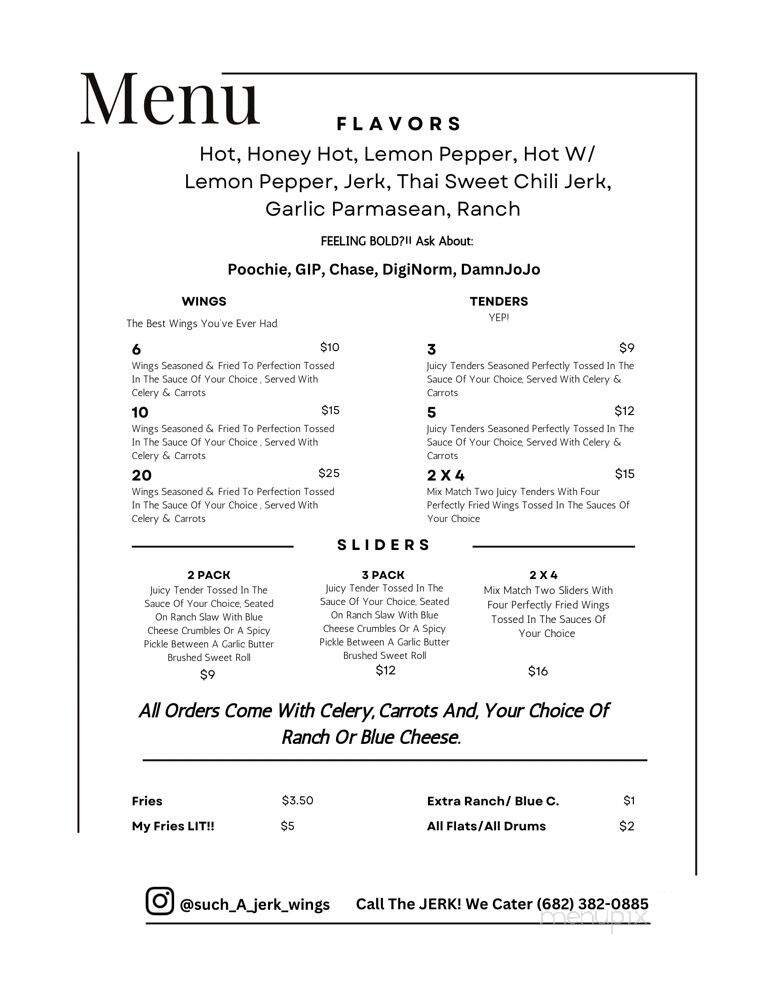 Menu page 1