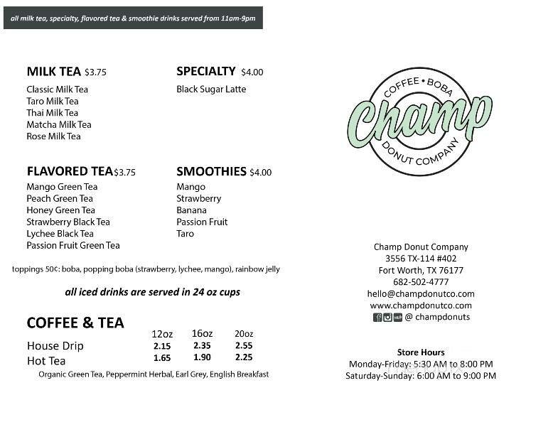Menu page 1